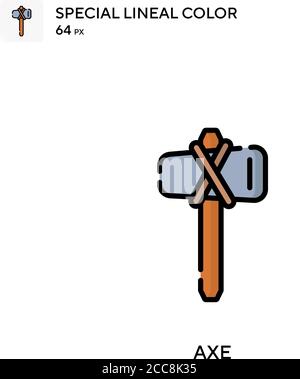 AX icône spéciale de vecteur de couleur de ligne. Modèle de conception de symbole d'illustration pour élément d'interface utilisateur Web mobile. Illustration de Vecteur