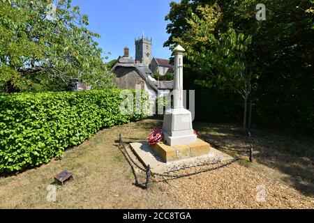 Aire de repos et mémorial de guerre à l'île de Wight Banque D'Images