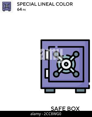 Case à cocher icône spéciale de vecteur de couleur de ligne. Modèle de conception de symbole d'illustration pour élément d'interface utilisateur Web mobile. Illustration de Vecteur