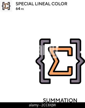 Résumé icône de vecteur de couleur spécial de ligne. Modèle de conception de symbole d'illustration pour élément d'interface utilisateur Web mobile. Illustration de Vecteur