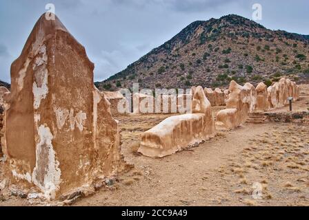 Ruines de casernes de cavalerie à fort Bowie, Arizona, États-Unis Banque D'Images