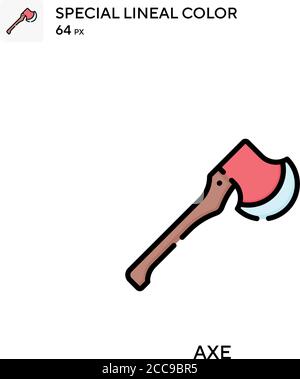 AX icône spéciale de vecteur de couleur de ligne. Modèle de conception de symbole d'illustration pour élément d'interface utilisateur Web mobile. Illustration de Vecteur