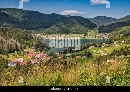 Palcmanska Masa, réservoir sur la rivière Hnilec, région du Karst slovaque, montagnes de l'Ore slovaque, parc national du Paradis slovaque, région du Kosice, Slovaquie Banque D'Images