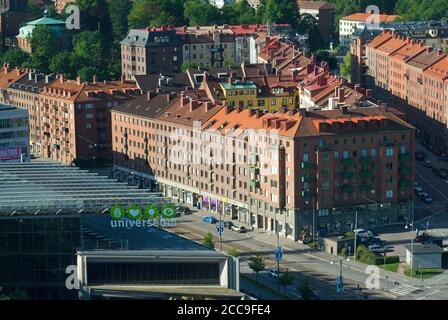 Vue sur Göteborg et le musée Universeum, Suède Banque D'Images