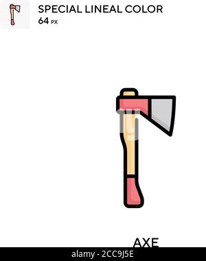 AX icône spéciale de vecteur de couleur de ligne. Modèle de conception de symbole d'illustration pour élément d'interface utilisateur Web mobile. Illustration de Vecteur