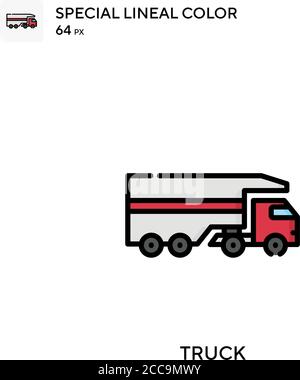 Icône de vecteur de couleur spécial chariot. Modèle de conception de symbole d'illustration pour élément d'interface utilisateur Web mobile. Illustration de Vecteur