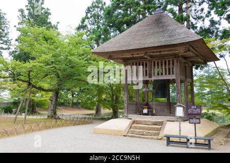 Iwate, Japon - Temple Motsuji à Hiraizumi, Iwate, Japon. Il fait partie du site du patrimoine mondial de l'UNESCO - monuments historiques et sites de Hiraizumi. Banque D'Images