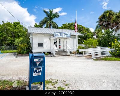 Petit bureau de poste américain rural à Pineland sur Pine Island En Floride États-Unis Banque D'Images