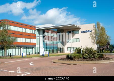 Windsor, Berkshire, Royaume-Uni. 20 août 2020. Le personnel de British Gas, qui fait partie de Centrica, aurait voté en faveur de la grève suite à des propositions visant à « licencier et réembaucher » du personnel sur de nouveaux contrats de travail moins favorables. Le siège social de Centrica au Royaume-Uni est basé à Windsor, dans le Berkshire. Crédit : Maureen McLean/Alay Live News Banque D'Images