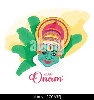 Joyeux vecteur du festival Onam. Illustration de Vecteur