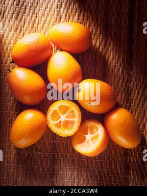 Kumquats ou jus de cumquats, Citrus japonica Banque D'Images