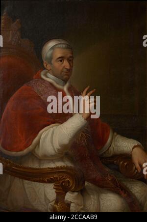 Portrait du Pape Gregory XVI (1765-1846). Musée : Grootséminarie Mechelen. Auteur: ANONYME. Banque D'Images