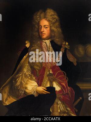 Portrait du roi George I de Grande-Bretagne (1660-1727). Musée : COLLECTION PRIVÉE. Auteur: ANONYME. Banque D'Images