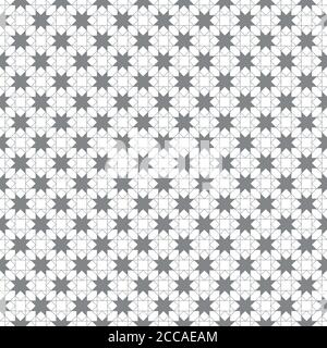 Motif sans couture. Texture simple et moderne. Ornement géométrique répété régulièrement avec des losanges linéaires, des diamants, des carrés, des triangles, des étoiles. Vecteur e Illustration de Vecteur