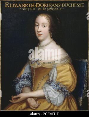 Élisabeth Marguerite d'Orléans (1646-1696), duchesse de guise. Musée : Musée de l'Histoire de France, Château de Versailles. Auteur: ANONYME. Banque D'Images