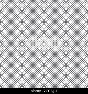 Motif vectoriel sans couture. Texture géométrique tendance. Décoration linéaire moderne. Répétition régulière de mosaïques géométriques rhombus avec des lignes fines. Illustration de Vecteur