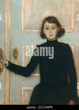 Portrait de Marguerite van Mons. Musée: Musée voor Schone Kunsten, Gand. AUTEUR: THEO VAN RYSSELBERGHE. Banque D'Images