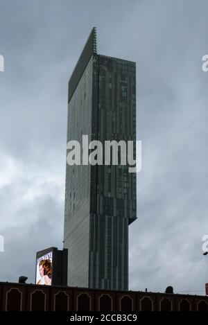 Beetham Tower (également connue sous le nom de Hilton Tower), un gratte-ciel de 47 étages à usage mixte à Manchester, en Angleterre Banque D'Images