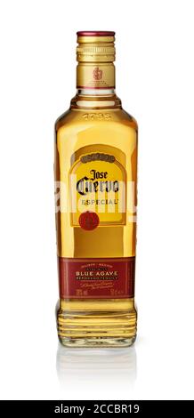 Samara, Russie - novembre 2019. Photo de produit de la bouteille spéciale Tequila de Jose Cuervo Banque D'Images