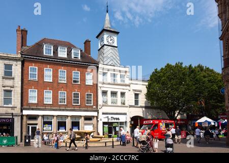 Market place, Nuneaton, Warwickshire, Angleterre, Royaume-Uni Banque D'Images