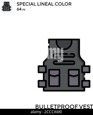 Gilet à boulette icône de couleur spéciale. Modèle de conception de symbole d'illustration pour élément d'interface utilisateur Web mobile. Pictogramme moderne de couleur parfaite sur modifiable Illustration de Vecteur