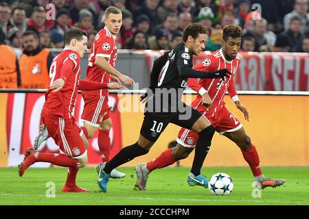 Aperçu de la finale 2020 de la Ligue des Champions Paris St.Germain-FC Bayern Munich le 23 août 2020. Archive photo; NEYMAR (PSG), action, duels contre Kingsley COMAN (FC Bayern Munich, RE) et Sebastian RUDY (FC Bayern Munich). bonjour: Joshua KIMMICH (FC Bayern Munich). FC Bayern Munich-Paris Saint Germain 3-1, Ligue des champions de football, stade de groupe, le 5 décembre 2017. ALLIANCES A. utilisation dans le monde entier Banque D'Images