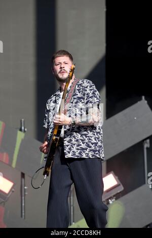 23.8.2019 Richfield Avenue Reading Berkshire Royaume-Uni You Me at six sur la scène principale le premier jour au festival de lecture Personnes en photo Max Michael Helyer Banque D'Images