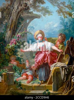 Colin-maillard, Jean Honoré Fragonard, circa 1750-1752, Toledo Museum of Art, Toledo, Ohio, USA Banque D'Images