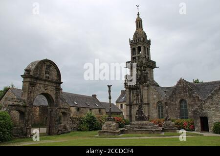 Chapelle Sainte-Marie-du-Ménez-Hom à Plomodiern en bretagne (france) Banque D'Images