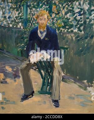 George Moore dans le jardin de l'artiste, Edouard Manet, vers 1879, National Gallery of Art, Washington DC, USA, Amérique du Nord Banque D'Images