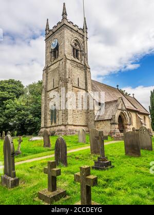 L'église Saint-Paul et Sainte-Marguerite à Nidd Près de Harrogate North Yorkshire England Banque D'Images