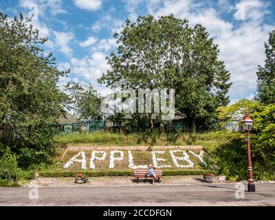 C'est la gare d'Appleby dans la pittoresque Cumbria Fells L'une des principales gares de chemin de fer sur le célèbre Settle À la ligne Carlisle Banque D'Images