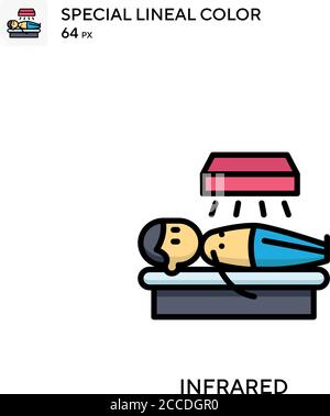 Icône de couleur spéciale infrarouge. Modèle de conception de symbole d'illustration pour élément d'interface utilisateur Web mobile. Pictogramme moderne de couleur parfaite sur contour modifiable. Illustration de Vecteur