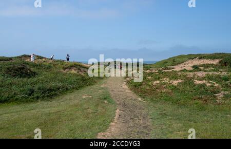 WAUN -y - mer - KENFIG - PAYS DE GALLES 21 AOÛT : parcours de golf Pyle & Kenfig, Bridgend, pays de Galles le 21 août 2020. Photo de Gary Mitchell Banque D'Images