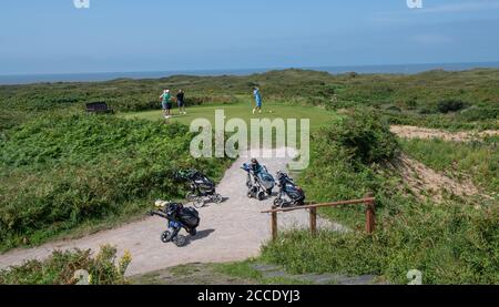 WAUN -y - mer - KENFIG - PAYS DE GALLES 21 AOÛT : parcours de golf Pyle & Kenfig, Bridgend, pays de Galles le 21 août 2020. Photo de Gary Mitchell Banque D'Images