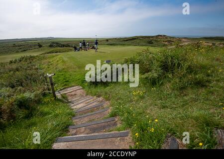 WAUN -y - mer - KENFIG - PAYS DE GALLES 21 AOÛT : parcours de golf Pyle & Kenfig, Bridgend, pays de Galles le 21 août 2020. Photo de Gary Mitchell Banque D'Images