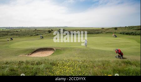 WAUN -y - mer - KENFIG - PAYS DE GALLES 21 AOÛT : parcours de golf Pyle & Kenfig, Bridgend, pays de Galles le 21 août 2020. Photo de Gary Mitchell Banque D'Images