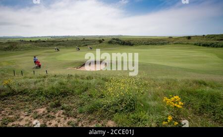 WAUN -y - mer - KENFIG - PAYS DE GALLES 21 AOÛT : parcours de golf Pyle & Kenfig, Bridgend, pays de Galles le 21 août 2020. Photo de Gary Mitchell Banque D'Images