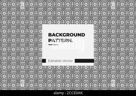 Corée tradition motif ligne motif arrière-plan abstrait vecteur conception Illustration de Vecteur