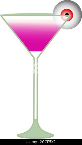 Des boissons effrayantes pour Halloween, DES ALIMENTS POUR HALLOWEEN. DESSERTS. Fête le 31 octobre. Illustration vectorielle Illustration de Vecteur