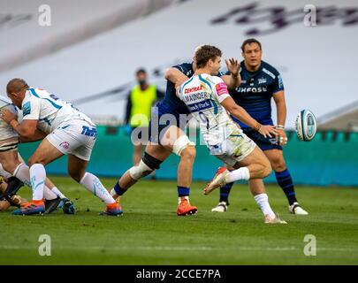 21 août 2020 ; AJ Bell Stadium, Salford, Lancashire, Angleterre ; Rugby anglais de Premiership, sale Sharks versus Exeter Chiefs ; Jack Mauder of Exeter Chiefs Credit: Action plus Sports Images/Alay Live News Banque D'Images
