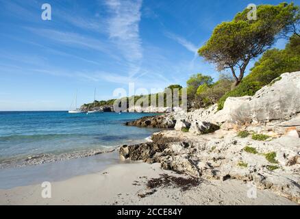 Cala de Turqueta, Minorque Banque D'Images