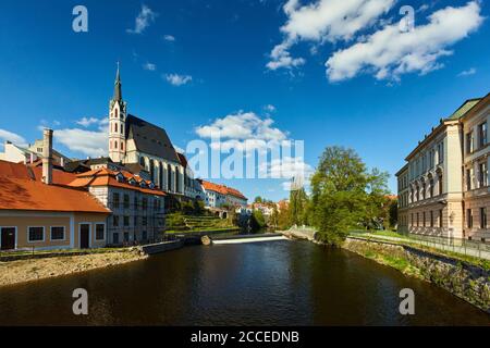 Cesky Krumlov, Krumau, CZ, Tchèque, Rivière Moldau, ville de l'UNESCO, Europe, Bohême, Banque D'Images