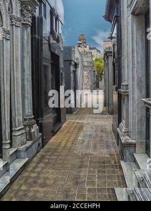Cimetière de la Recoleta Espagnol: Cementerio de la Recoleta , cimetière de Buenos Aires, Argentine. Banque D'Images