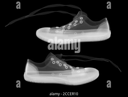 Chaussures de basket, X-ray Banque D'Images