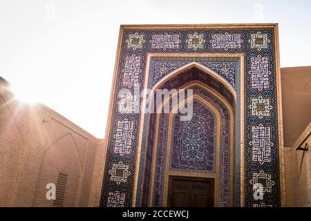 Iran, Yazd, Mosquée du vendredi Banque D'Images