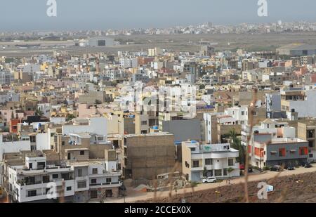 Dakar (Sénégal), un mégalopole africain en expansion continue Banque D'Images