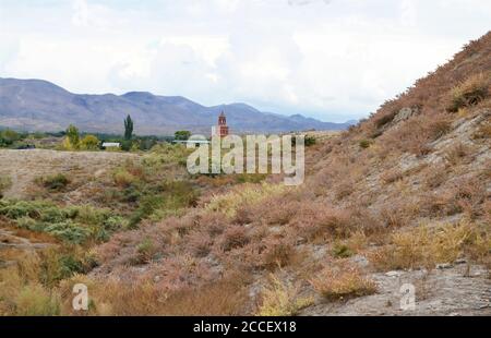 Arménie vue depuis les ruines de Dvin Banque D'Images