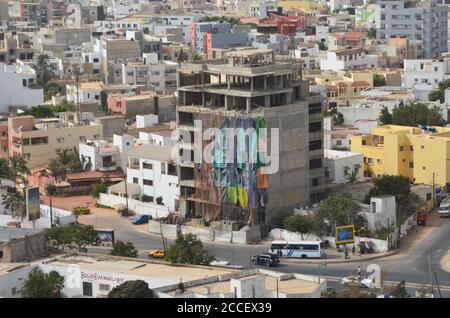 Dakar (Sénégal), un mégalopole africain en expansion continue Banque D'Images