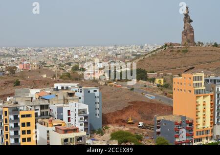 Dakar (Sénégal), un mégalopole africain en expansion continue Banque D'Images